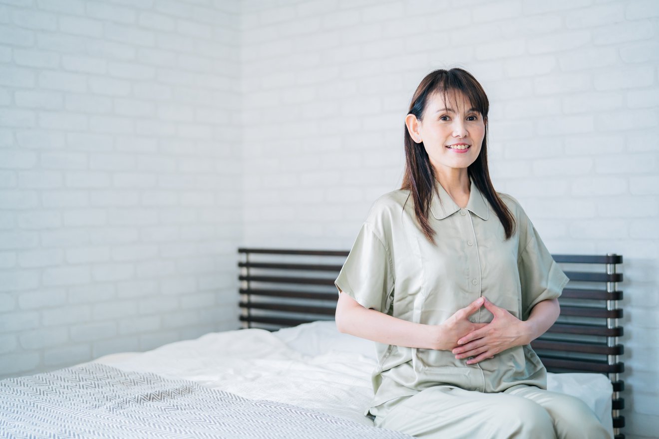 産後のお腹が気になる女性